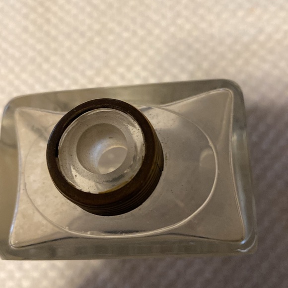 1900-1920 Art Deco Perfume Bottle glass w/Guilloche top France - Picture 9 of 10